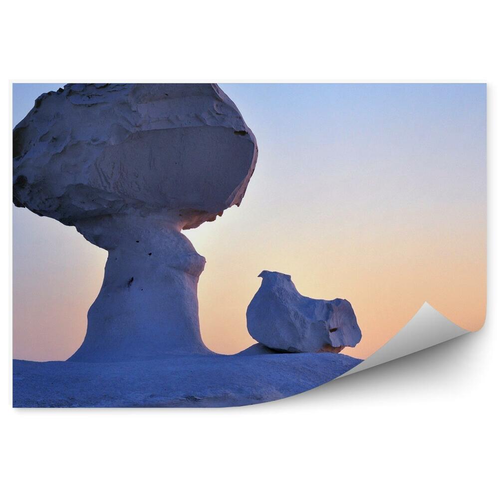 Fototapet perete Peisaj Al Apusului De Soare Al Deșertului Alb Egipt