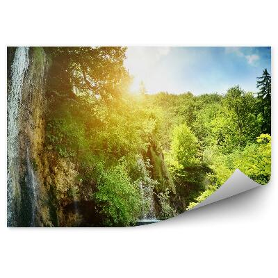 Fototapet perete Apa Naturii Stâncă Cerul Cascadei