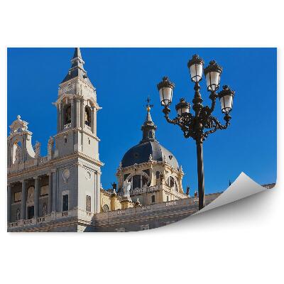 Fototapet perete Arhitectura clădirii Catedralei Almudena din Madrid