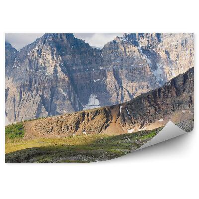 Fototapet perete Vezi Munții Stâncoși Parc Național Lac Drum Verde Cer Nori