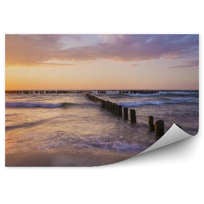 Fototapet Valurile Înspumate Ale Mării Baltice La Răsărit