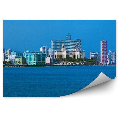 Decor fototapet Cladiri Mare Cer Havana Cuba
