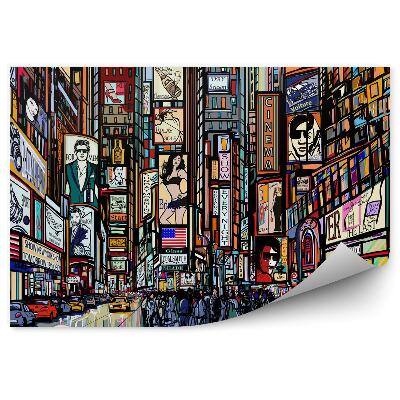 Fototapet vintage Stradă Din New York