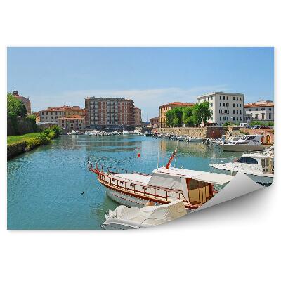 Fototapet pentru perete Italia centrul de bărci Livorno în cartierul Veneția