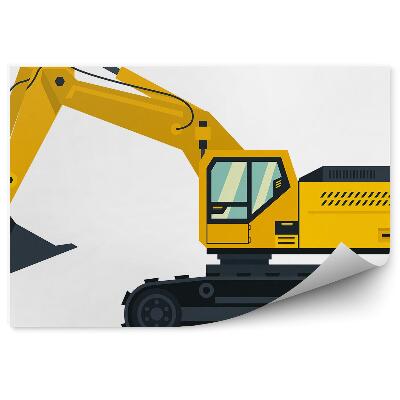 Fototapet pentru perete Fundal galben de uniformă de excavator pentru băiat