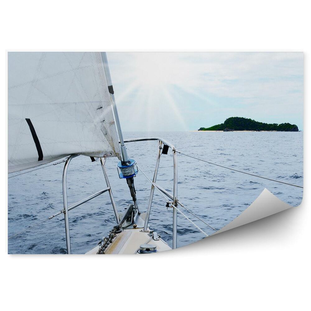 Fototapet perete Yacht pe mare deschisă