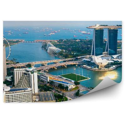 Fototapet vintage Vedere Aeriană A Singaporului