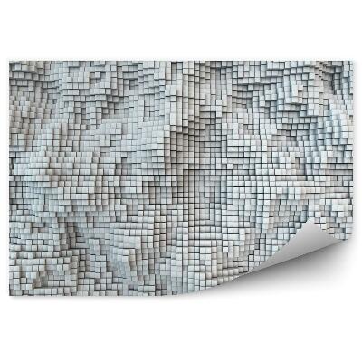 Fototapet pentru perete Dală 3D albă