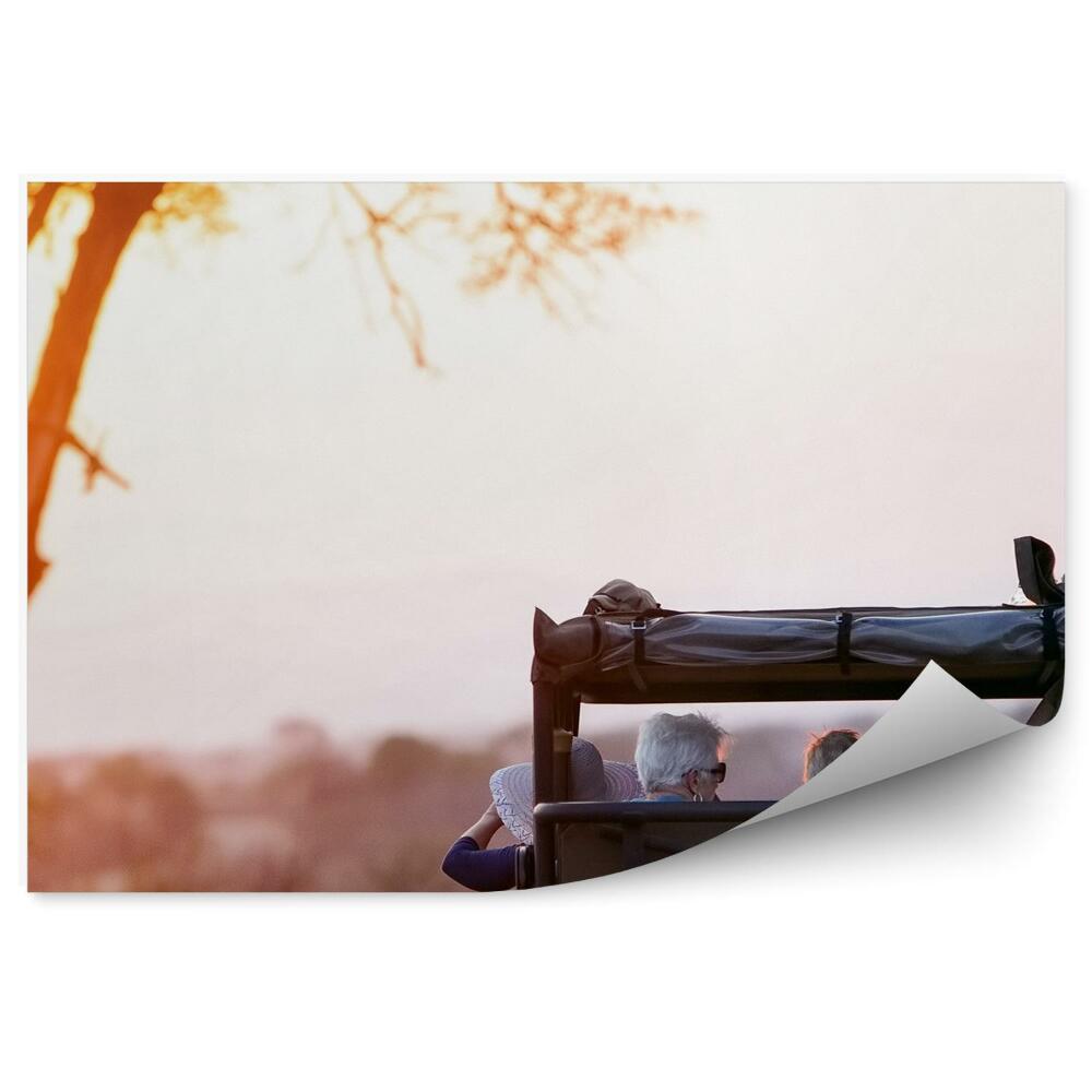 Fototapet pentru perete Oameni Turiști Safari Natura