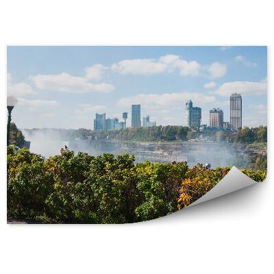 Fototapet Cascada Orașului Plante Verzi