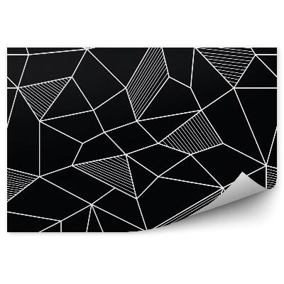 Fototapet Model geometric alb-negru