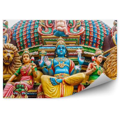 Fototapet pentru perete Templu Hindus Lei Idoli Statui