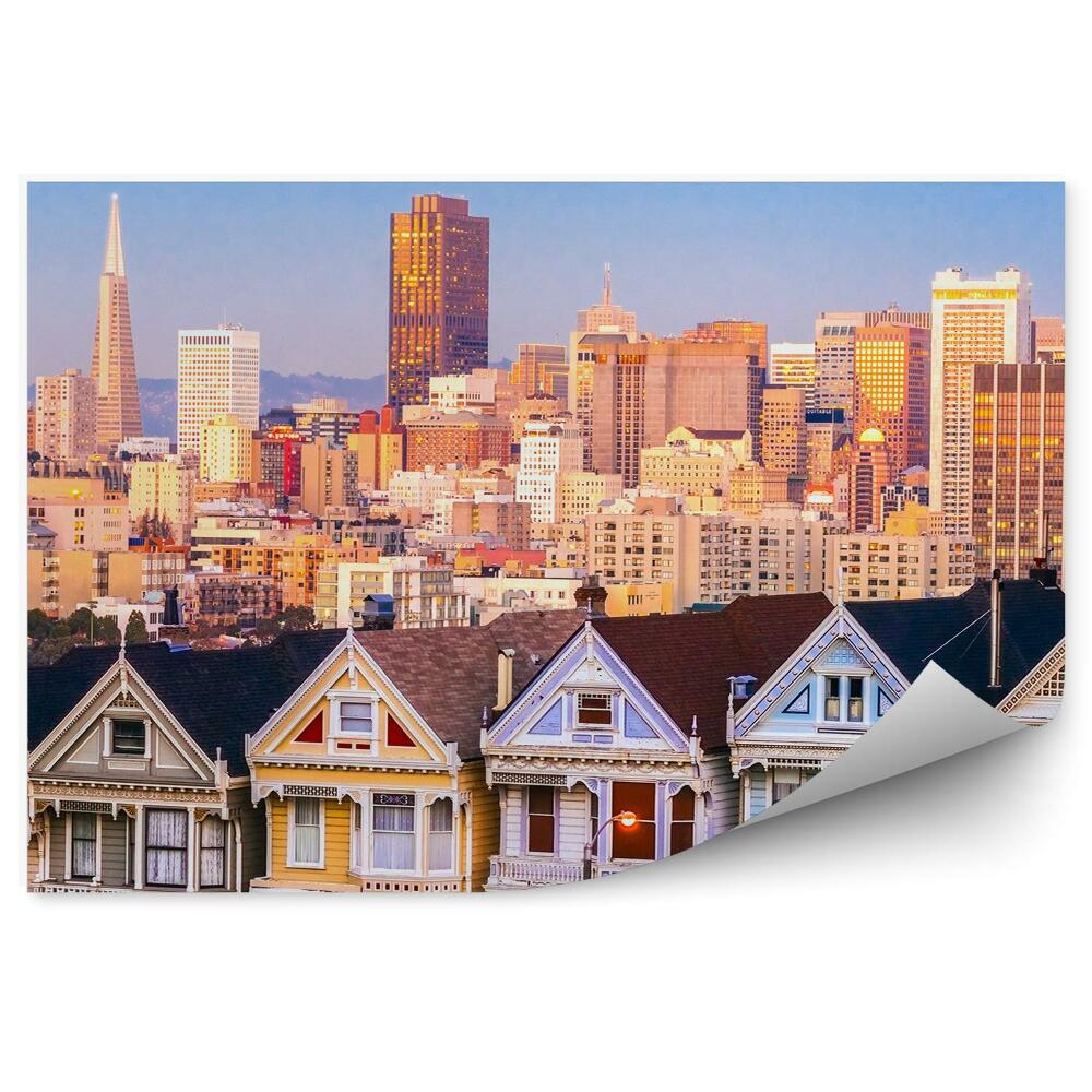 Fototapet vintage Clădiri Zgârie-Nori Cer California