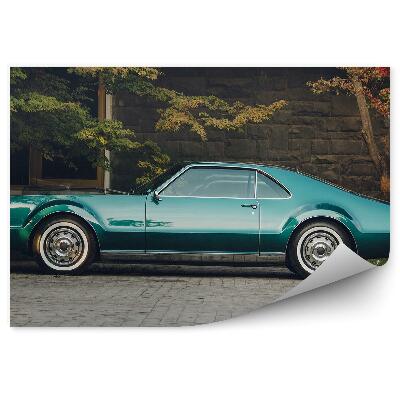 Fototapet perete Arhitectura clădirii de mașini retro