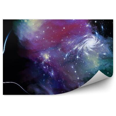 Fototapet perete Femeie Fața Cosmosului Stele Constelație Cer Univers