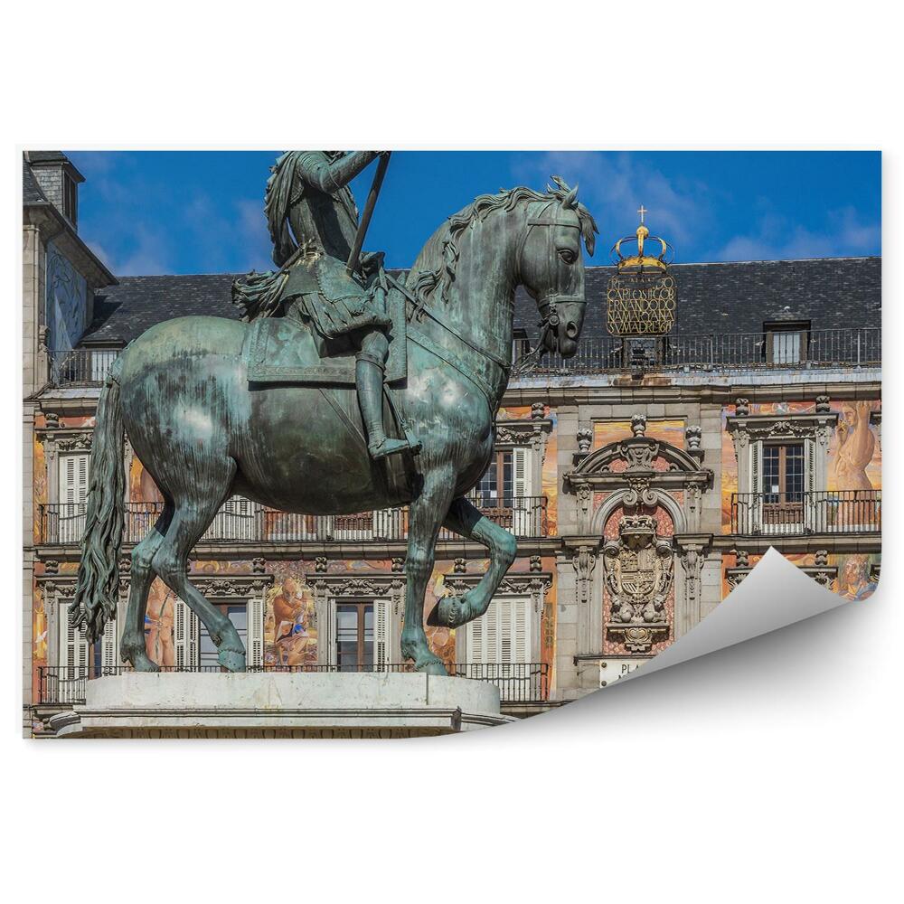 Decor fototapet Statuia Regelui Filip al III-lea Clădirea Spaniei