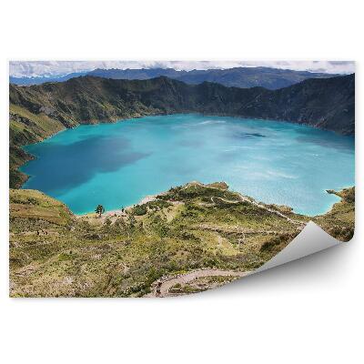 Fototapet perete Un Lac Din Caldera Vulcanului Quilotoa