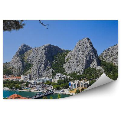 Decor fototapet Munții stâncoși, podul orașului de apă