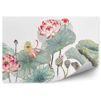 Fototapet pentru perete Desen de nuferi