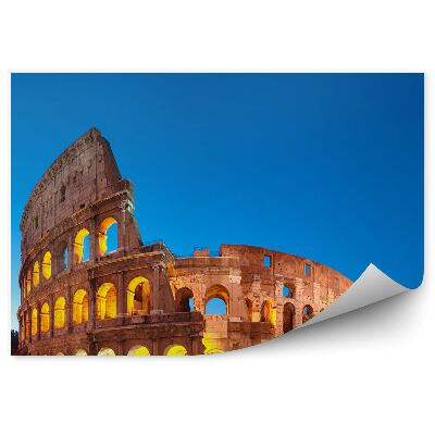 Fototapet perete Fotografii de seară ale monumentelor Colosseum Italia