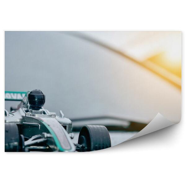Fototapet pentru perete Formula 1 bolide jucărie beton