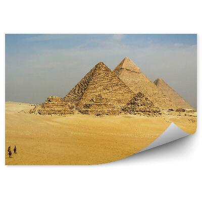 Decor fototapet Piramidele din Giza Egiptul nisip turiştilor