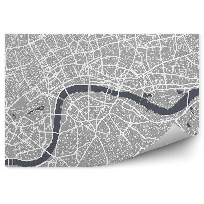 Decor fototapet Harta planului orașului Londra
