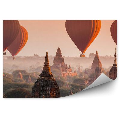 Fototapet pentru perete Baloane Temple Copaci