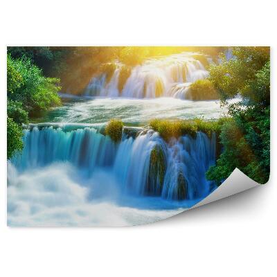 Fototapet Cascade De Copaci Verzi