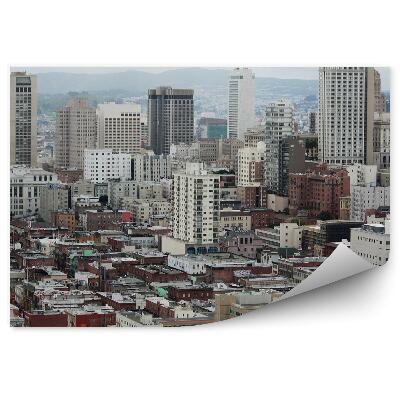 Fototapet pentru perete Clădiri Zgârie-Nori Lumini San Francisco