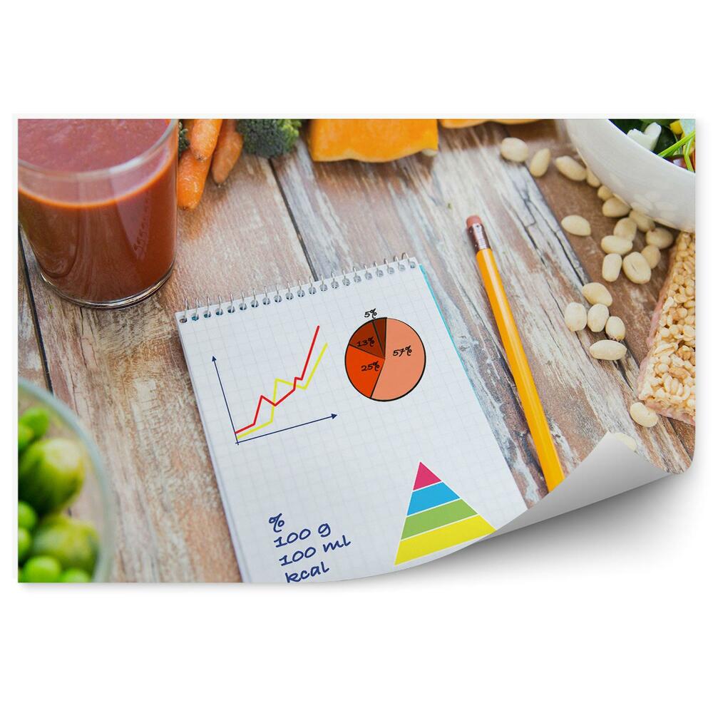 Decor fototapet Carnet de bar cu suc de legume coapte