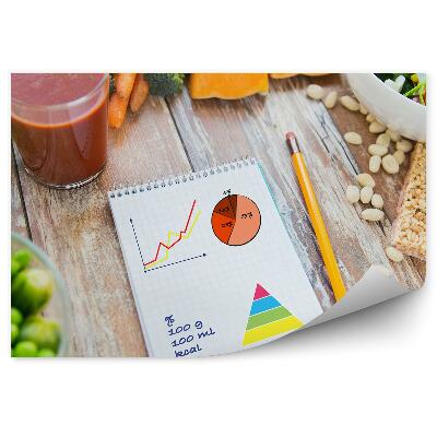 Decor fototapet Carnet de bar cu suc de legume coapte