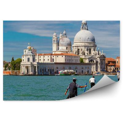 Fototapet perete Gondole Grand Canal Veneția Clădiri Italia Copaci