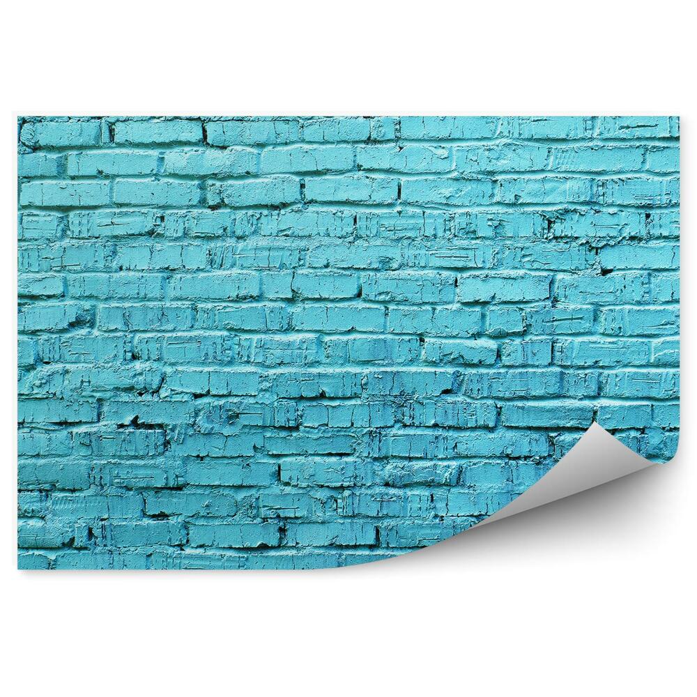 Fototapet vintage Perete Albastru Deschis