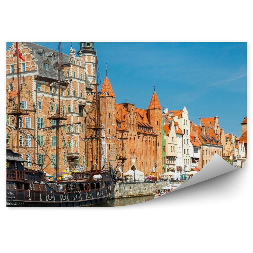 Fototapet Portul Gdansk, Clădiri, Nave, Marea Baltică