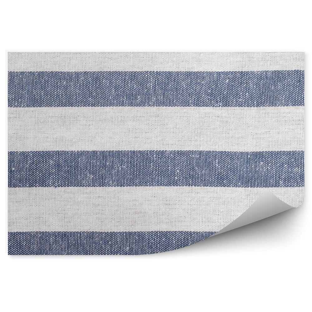 Decor fototapet Model Din Material Alb Bleumarin Cu Dungi Orizontale