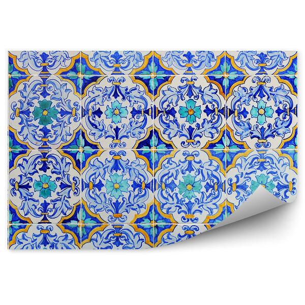 Fototapet vintage Mozaic Decorativ Albastru