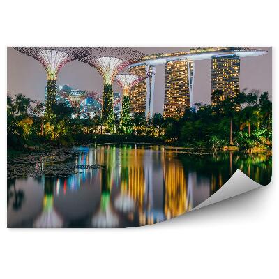 Decor fototapet Super Copaci Grove Garden Bay Singapore Lumini