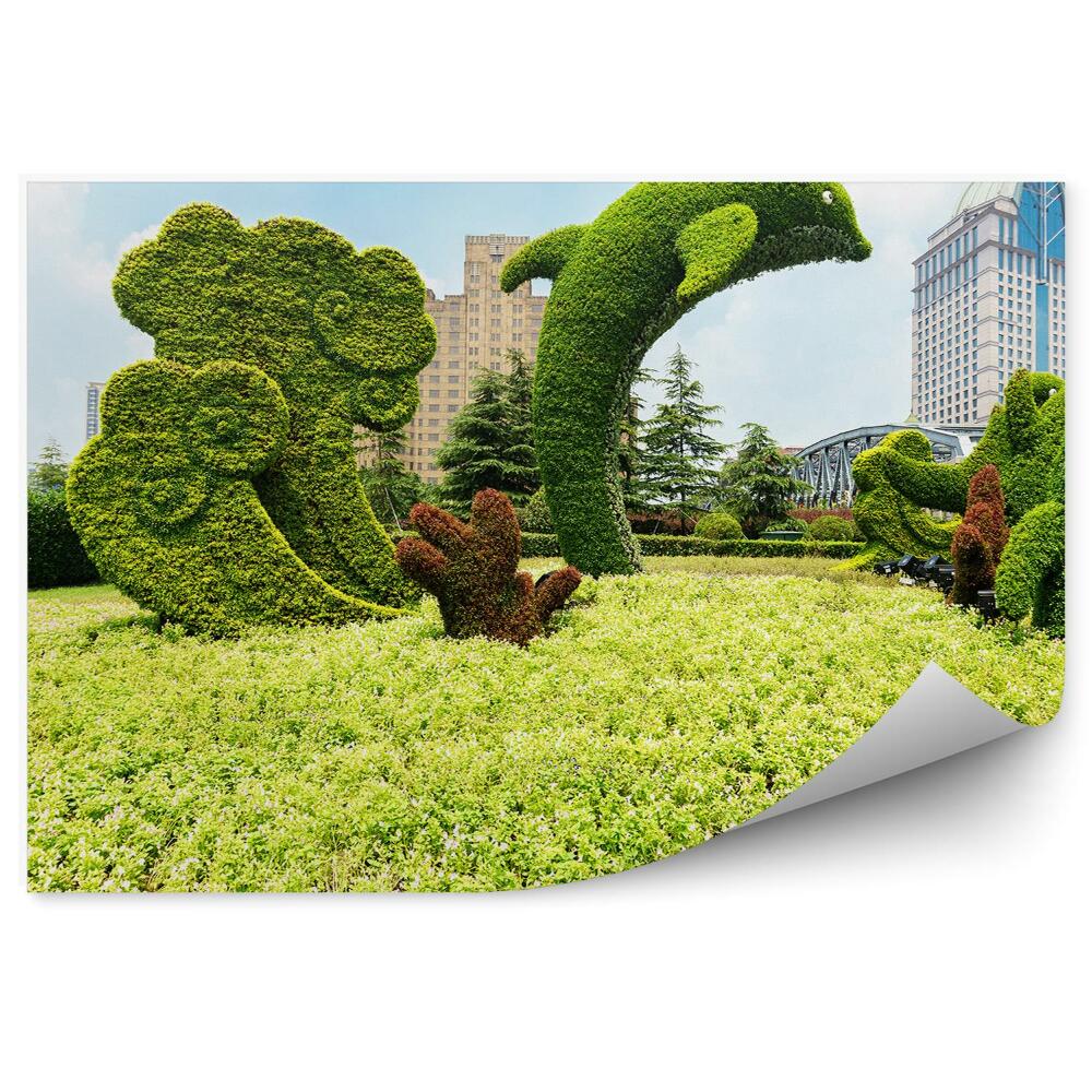 Decor fototapet Sculpturi Cu Plante Greenland Park City