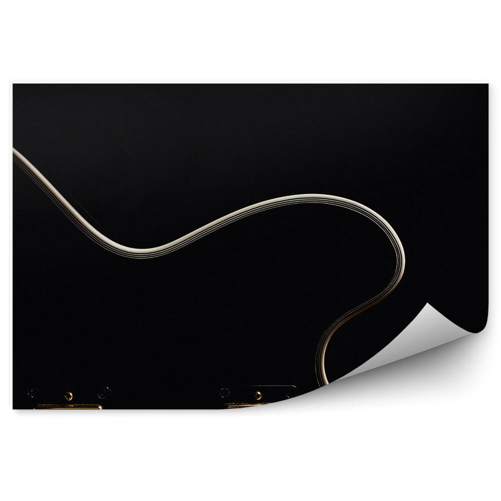 Fototapet vintage Muzica Pentru Chitara Electrica Cu Corzi Negre