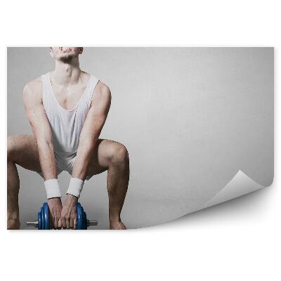 Fototapet perete Omul de ridicare a greutății