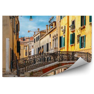 Fototapet Veneția bărci colorate pe canale