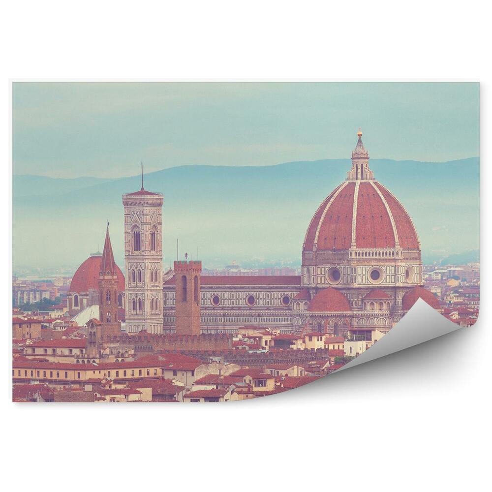 Fototapet perete Catedrala Santa Maria Del Fiore Munții Florenței