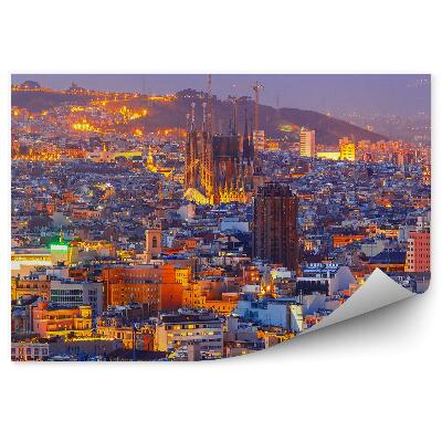 Fototapet pentru perete Panorama Sagra Familia A Orașului Barcelona