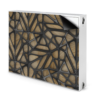 Aimant décoratif pour radiateur Model Negru Pe Lemn