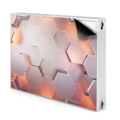 Déco cache radiateur Abstracție Hexagonală