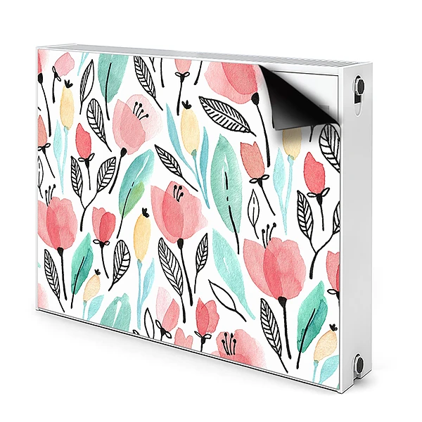 Tapis de radiateur décoratif Flori Roșii