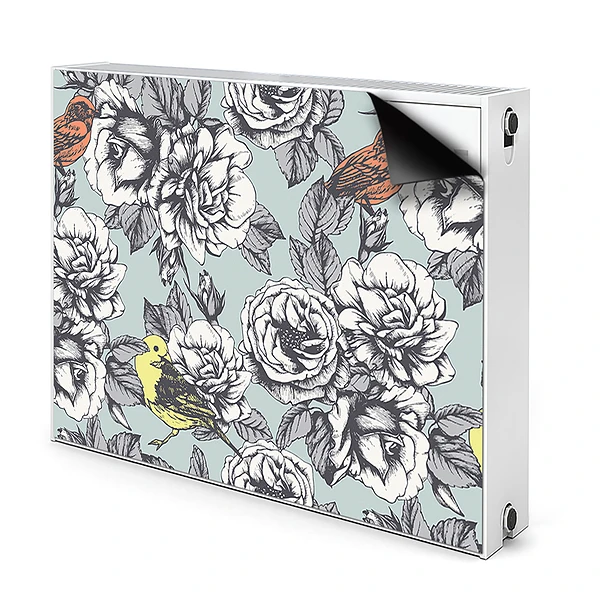 Tapis de radiateur décoratif Trandafiri Și Păsări