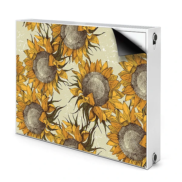 Aimant cache radiateur Floarea Soarelui Retro
