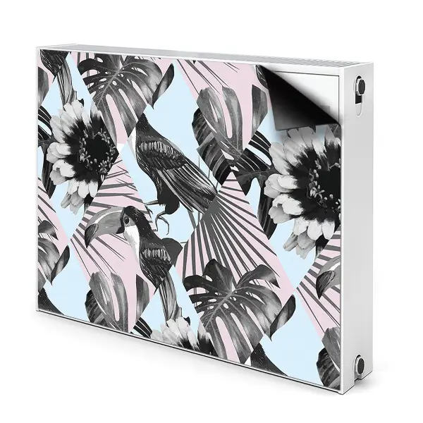 Cache radiateur aimanté Patchwork Tropical